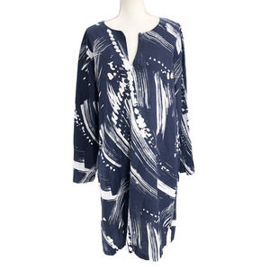 Pine Cone Hill Fine Linens Womens Size XL Split Neck Popover Nightgown Dress